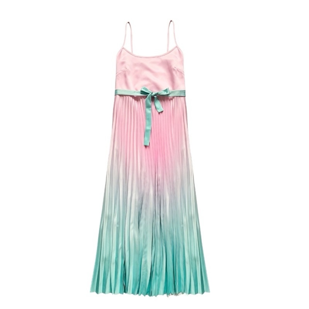 TWINSET Pleated georgette long printed dress Maxi IT40 New